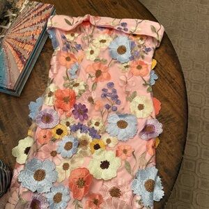 Entro pink flower dress NWT